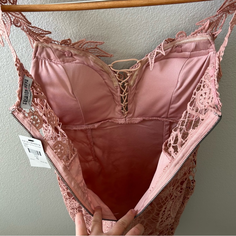 Fashion Nova Pink Lace Mini Dress - Picture 12 of 12